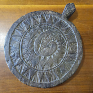Prayer tablet from paiwan tribe to invite the God to descend to the earth on the five year festival .