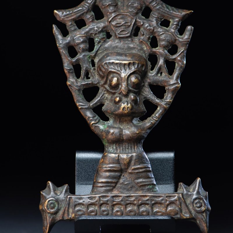 bronze-Sacred knife handle - Paiwan tribe - Taiwan