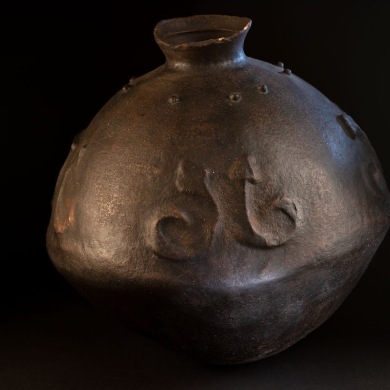 Sacred pot hermaphrodite type with snake patterns from the Paiwan tribe- South Taiwan